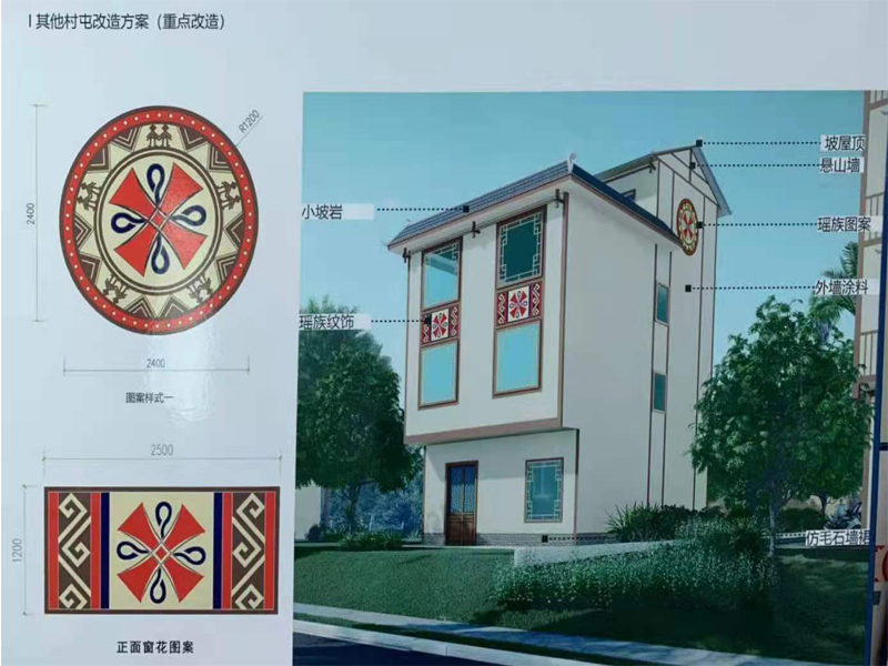 我公司中標巴馬鄉村風貌改建墻漆項目